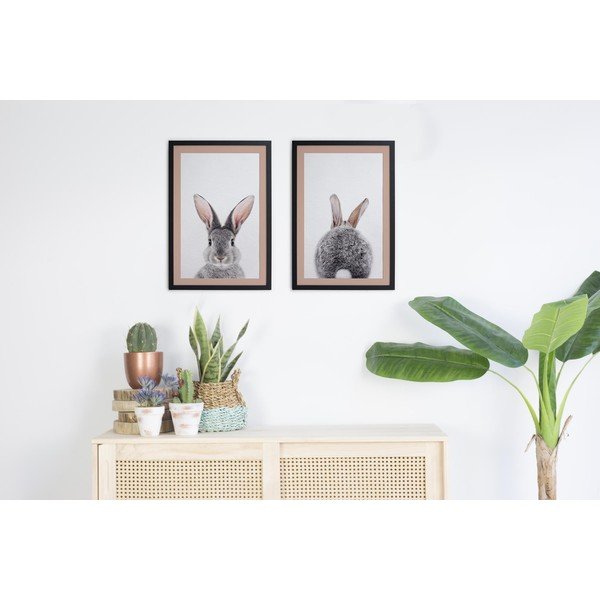 Комплект плакати 2 бр. 40x30 cm Rose Rabbit – Madre Selva-image-1