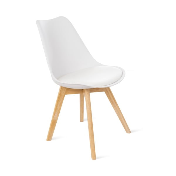 Комплект от 2 бели стола с букови крака Retro - Bonami Essentials-image-1