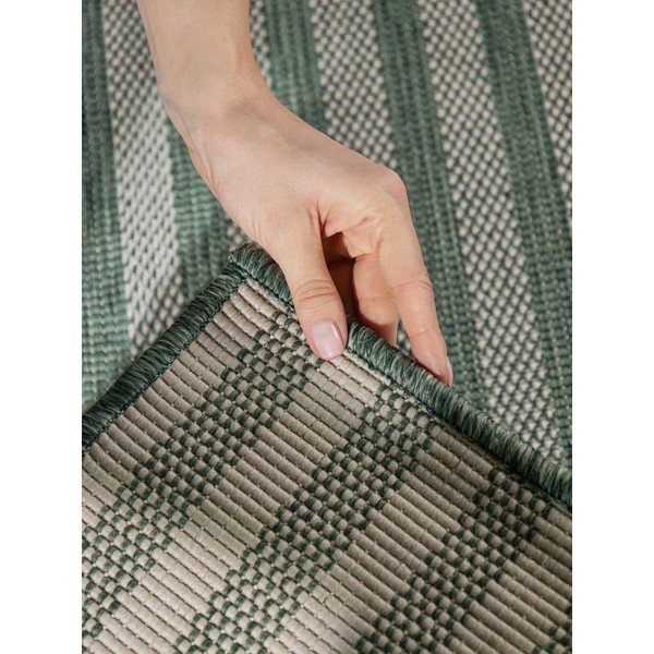 Зелен/кремав килим за открито и закрито 120x170 cm Haringey Linley – Ted Baker-image-3