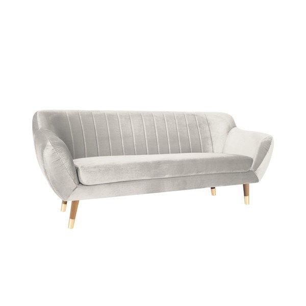 Диван от кремаво кадифе , 188 cm Benito - Mazzini Sofas-image-2