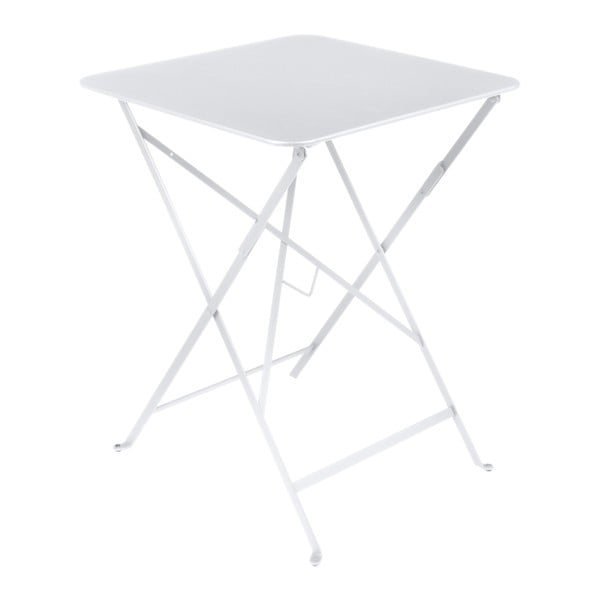 Bílý zahradní stolek Fermob Bistro, 57 x 57 cm