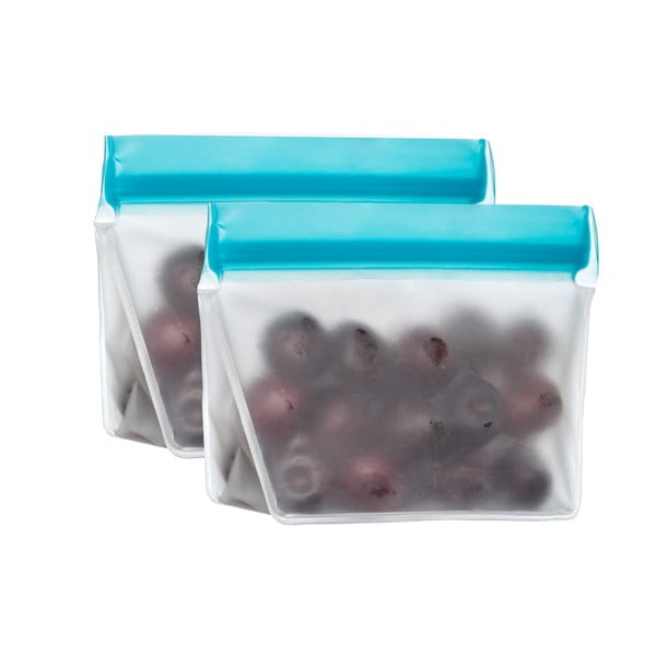 Комплект от 2 сини торбички за закуски Essential, 230 ml - (re)zip
