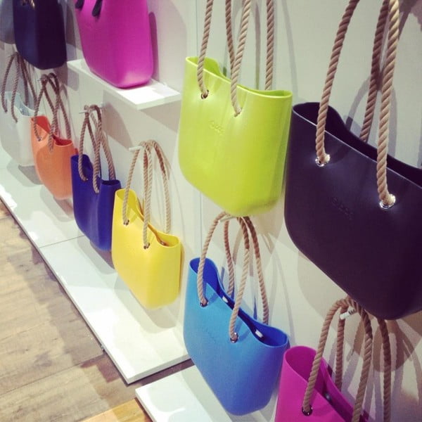 Taška O bag s černými uchy, světle zelená-image-3