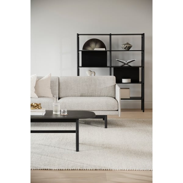 Масичка за кафе от черен дъб 135x62 cm Hammond - Rowico-image-3