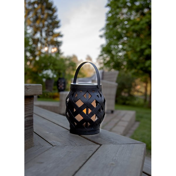 Черен фенер Фенер, височина 16 cm Flame - Star Trading-image-2