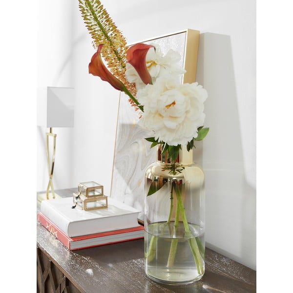 Ръчно издухана стъклена ваза в златист цвят, височина 35 cm Uma - Westwing Collection-image-1