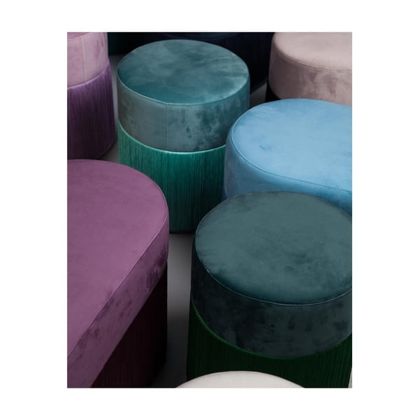 Лилав пуф с кадифена покривка - Velvet Atelier-image-4