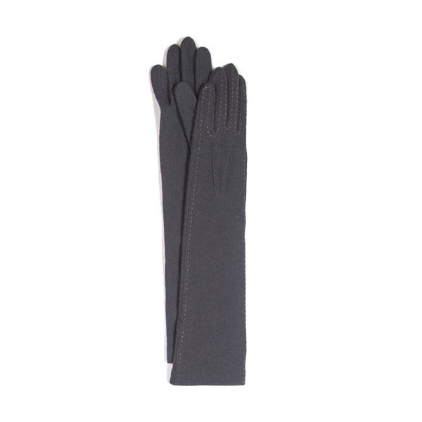 Šedé dlouhé rukavice Silk and Cashmere Palette