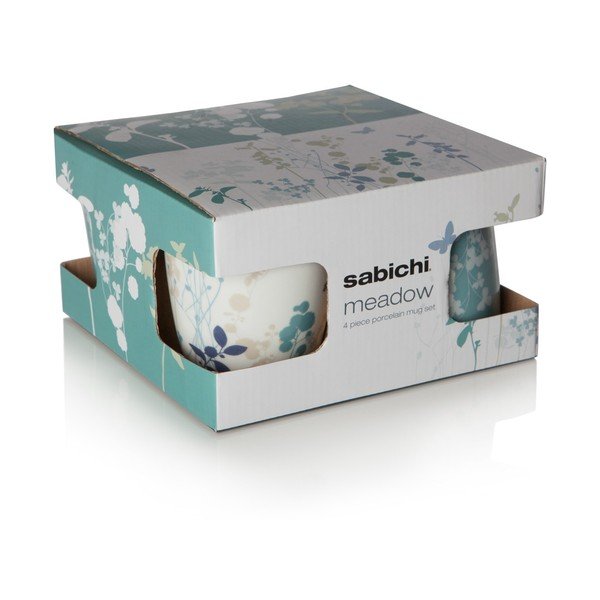 Sada 4 porcelánových hrnků Meadow, 330 ml-image-3