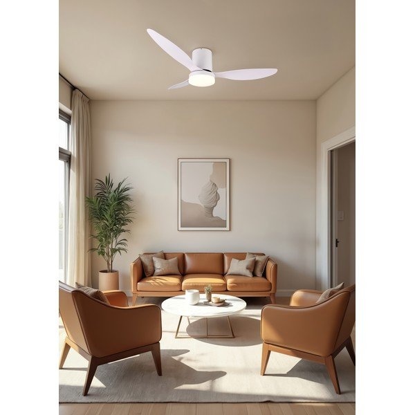 LED осветително тяло за таван в матово бял цвят ø 132 cm Göteborg – Reality-image-1