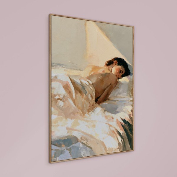 Печатна картина с включена рамка/върху платно 70x100 cm Dreamy Rays – Styler-image-2