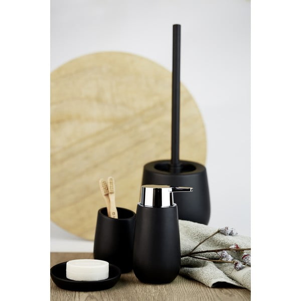 Черен керамичен дозатор за сапун Badi - Wenko-image-1