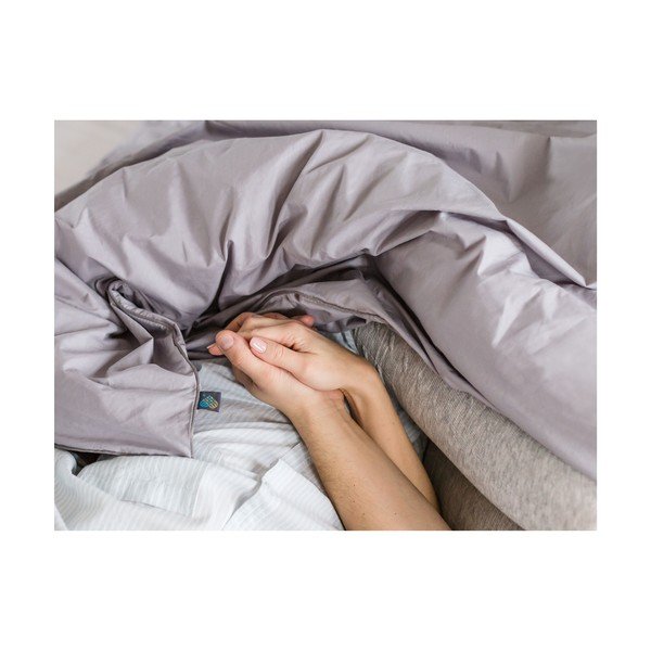 Сива завивка от египетски памук за единично легло 155x200 cm Torre - WeLoveBeds-image-3