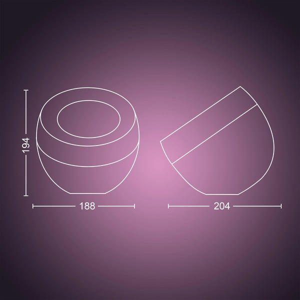 LED smart настолна лампа 8 W Iris – Philips Hue-image-1