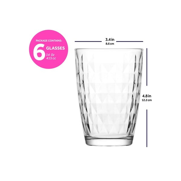 Чаша в комплект от 6 бр. 400 ml - Hermia-image-3