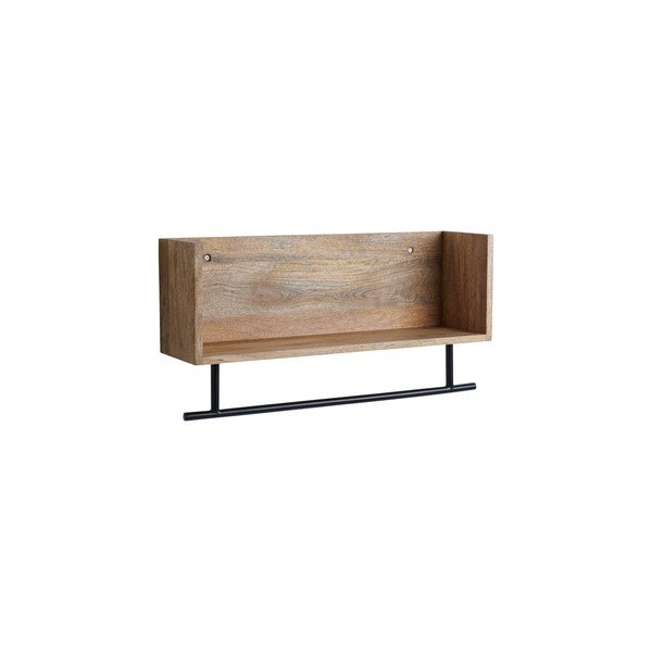 Стенен рафт от масивно манго в естествен цвят 65 cm Sofie – Ellos Home