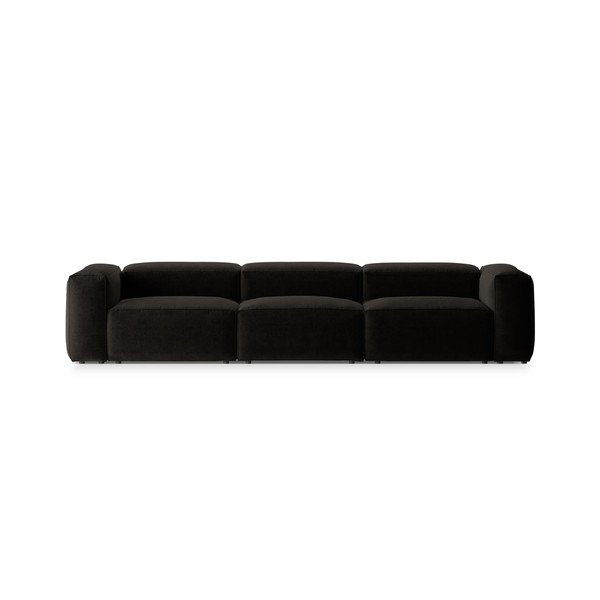 Черен диван 364 cm Bergamo – Cosmopolitan Design