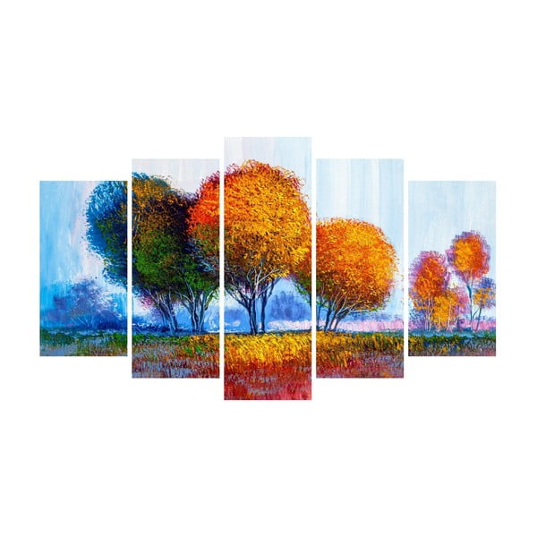 Картина от няколко части върху платно Три дървета - Unknown