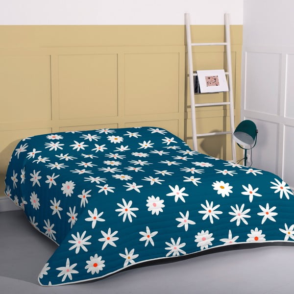 Синя ватирана покривка за легло 240x260 cm Margaret - Aware