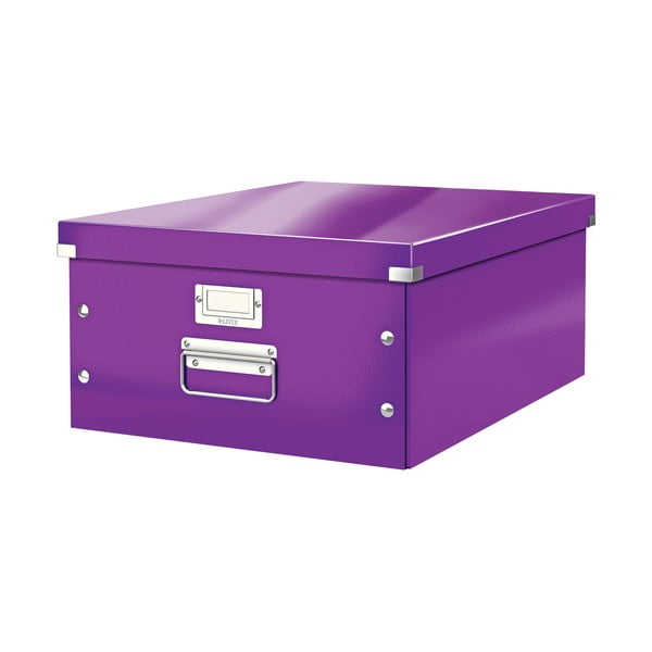 Лилава кутия за съхранение Universal, дължина 48 cm Click&Store - Leitz
