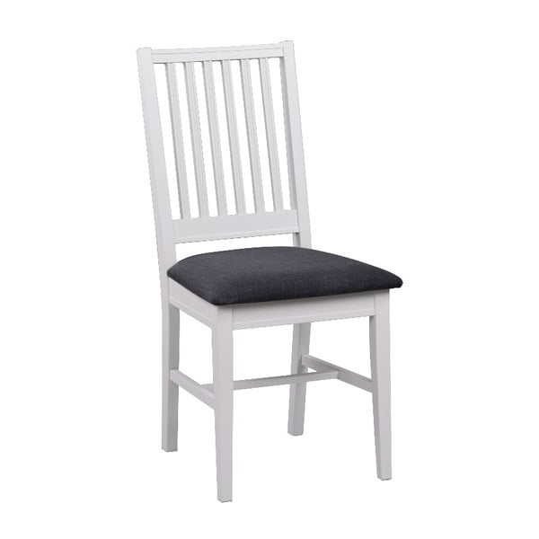 Трапезен стол от бяла бреза със сива седалка Koster - Rowico