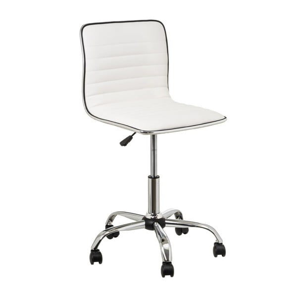 Бял офис стол от имитация на кожа – Casa Selección