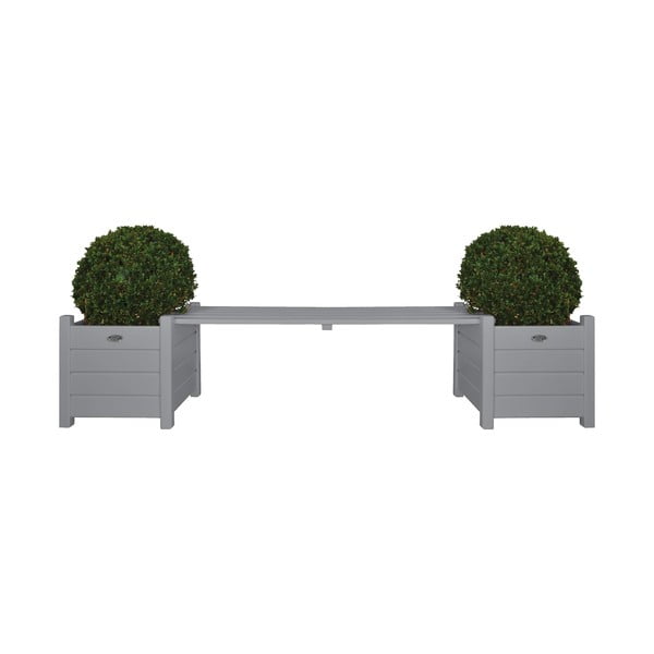 Сива градинска пейка от масивно дърво – Esschert Design