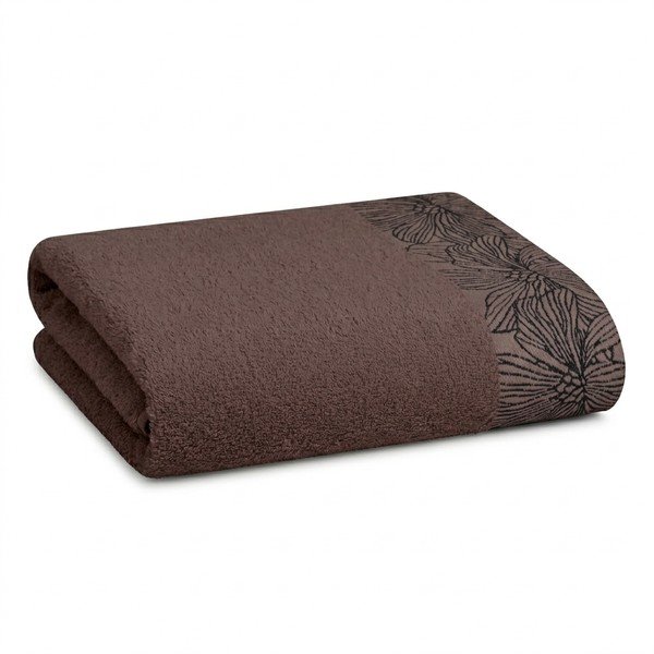 Кафява памучна кърпа от тери 50x100 cm Valencia – My House