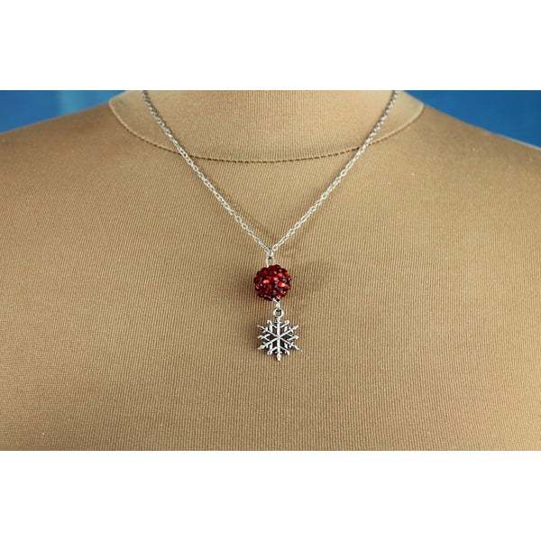 Náhrdelník Christmas Snowflake-image-1