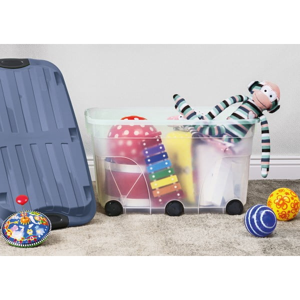 Пластмасова кутия за съхранение с капак Roller - Rotho-image-2