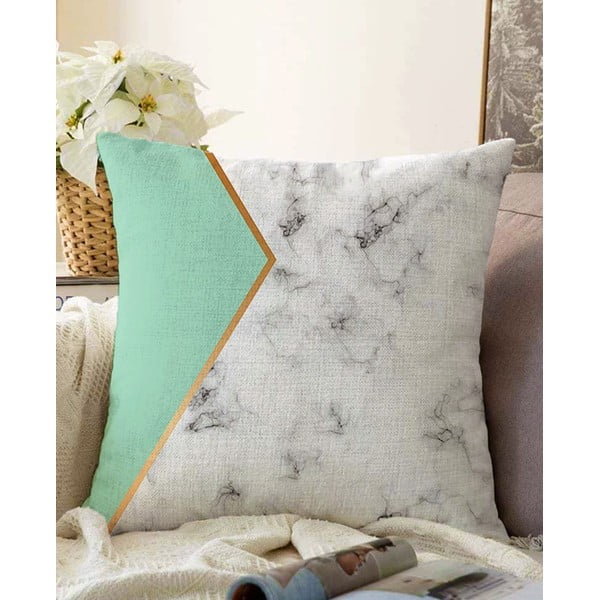 Калъфка за възглавница от памучна смес Мрамор, 55 x 55 cm - Minimalist Cushion Covers