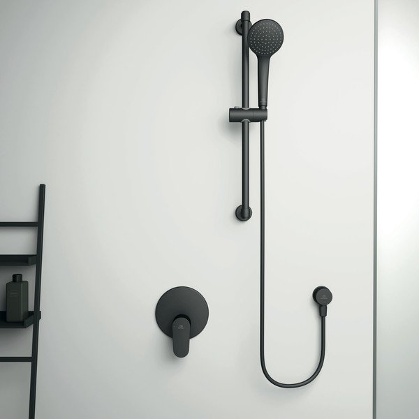 Матово-черен метален душ комплект Silk Black – Ideal Standard-image-1
