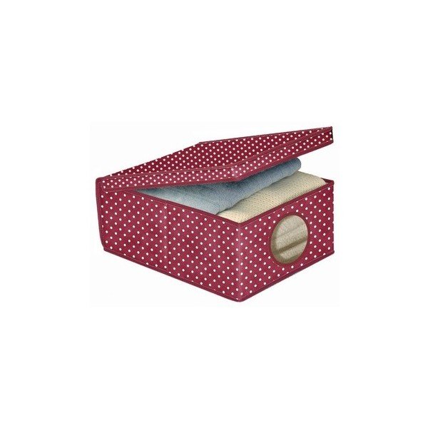 Úložný box Ordinett Bordeaux, 48 x 36 cm