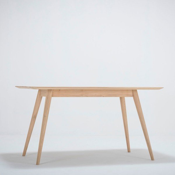 Маса за хранене от дъбова дървесина , 140 x 90 cm Stafa - Gazzda-image-2