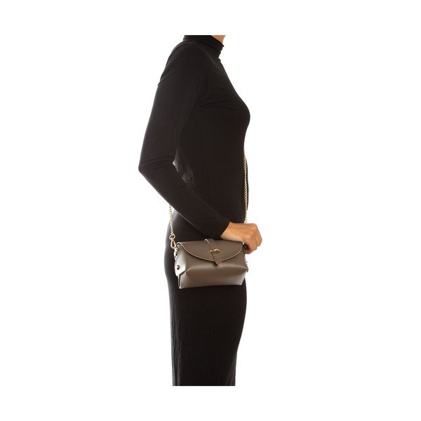 Šedohnědá kožená kabelka Sofia Cardoni Luisa-image-2