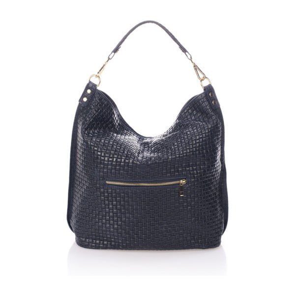 Tmavě modrá kožená kabelka Giorgio Costa Violina-image-1