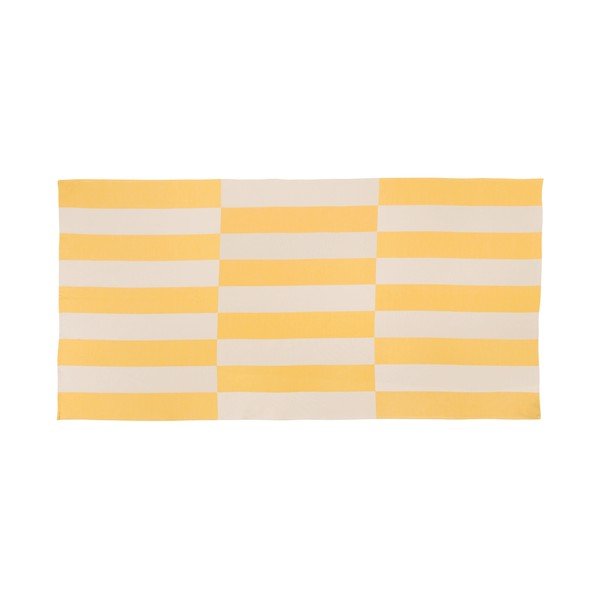 Жълта памучна плажна кърпа 100x160 cm Su – noo.ma