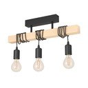 Висящо осветително тяло в черен и естествен цвят TOWNSHEND – EGLO