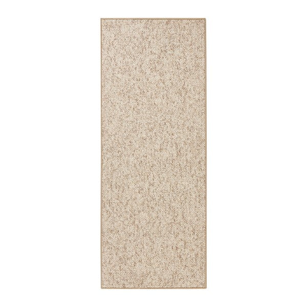 Бежово-кафяв мокет Wolly, 80 x 200 cm - BT Carpet