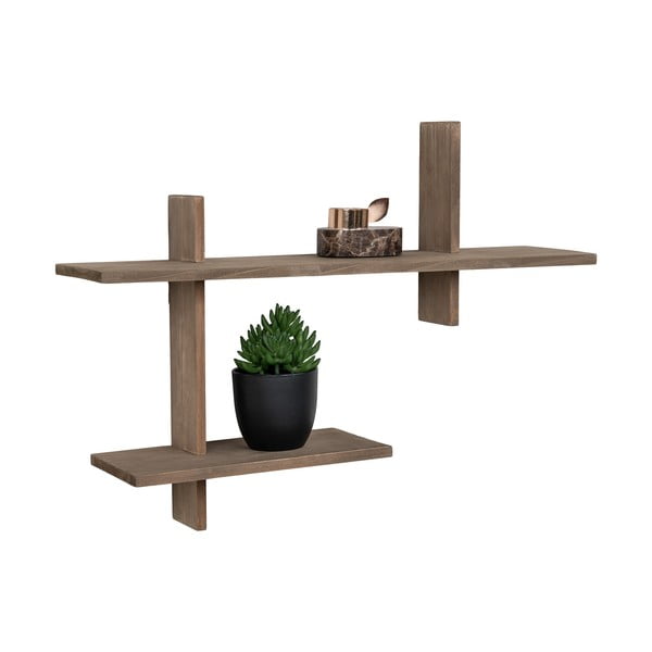 Двуетажен рафт от борова дървесина в естествен цвят Ovada - House Nordic-image-3