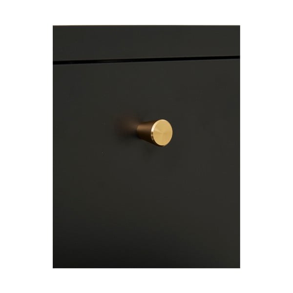 Черно метално нощно шкафче Dalby – House Nordic-image-4