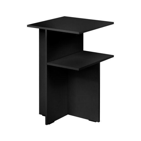 Черно нощно шкафче с рафтове Atik – noo.ma-image-3