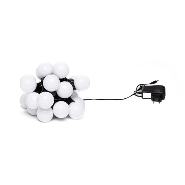 Бяла светлинна верига с LED крушки , 20 лампички - LUKKA-image-2