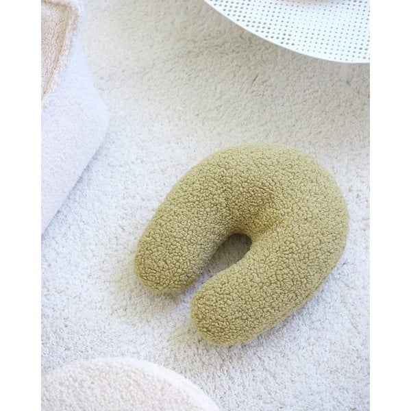 Зелена детска възглавница за диван от букле U – Wigiwama-image-4