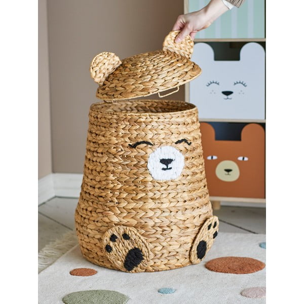 Детска кошница за играчки от воден зюмбюл в естествен цвят ø 40x57 cm Timone – Bloomingville Mini-image-2