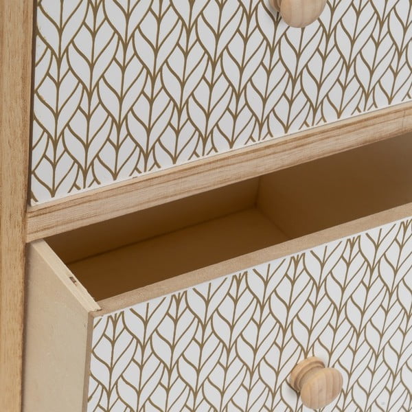 Висок скрин с чекмеджета в естествен цвят 34x78 cm – Casa Selección-image-1