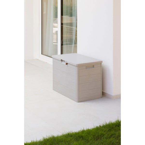 Светлосива пластмасова градинска кутия за съхранение Woodys – Toomax-image-2