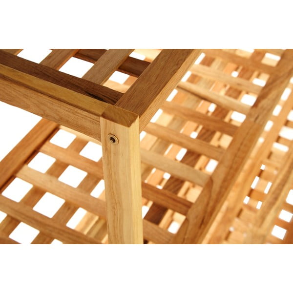 Стойка за обувки от масивен орех в естествен цвят – Premier Housewares-image-4