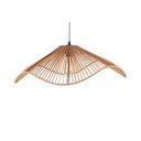 Висяща лампа в златист цвят с абажур от хартиена тъкан ø 62 cm Sombra - Leitmotiv