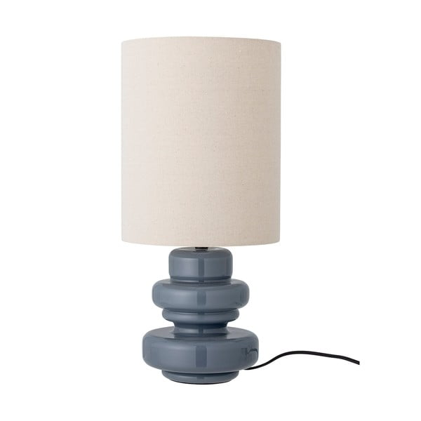 Синя настолна лампа с текстилен абажур (височина 51 cm) Fabiola – Bloomingville